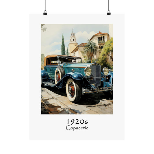 Unique Travel poster | the Copacetic | Vintage cars |1920s Art Deco Wall Art | Retro Wall Art