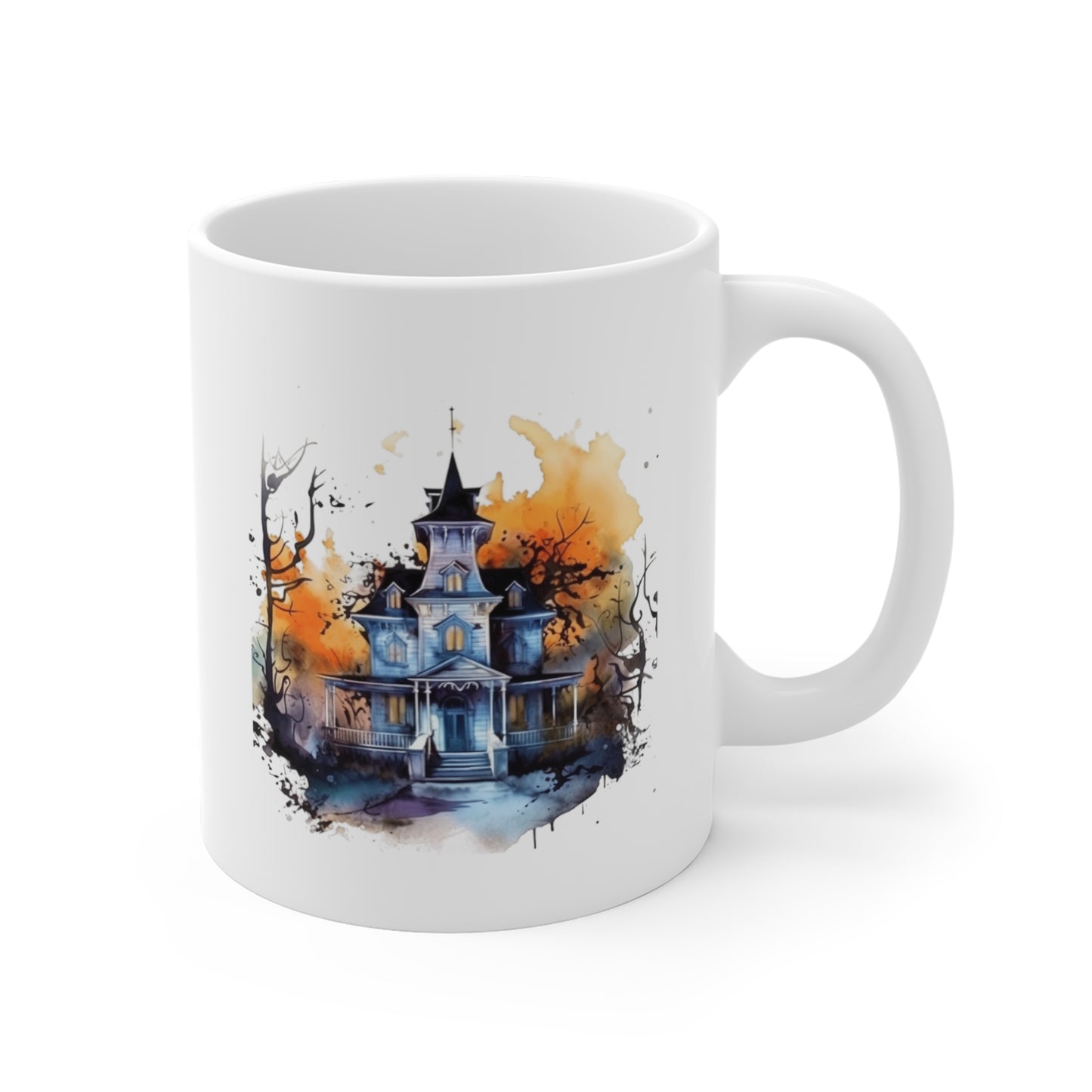 Haunted Halloween Mansion #2 Ceramic Mugs (11oz\15oz\20oz)