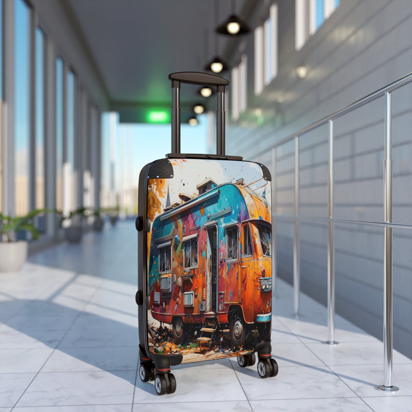 Wanderlust Wagon Luggage | Hippie Trip Collection | Christmas vacation | Travel Luggage | Suitcase | Boho | Retro