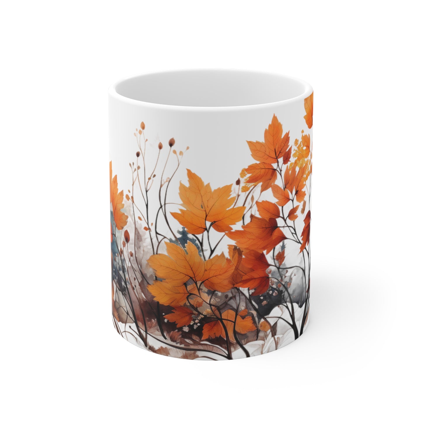 Changing of the Colors #2 | Autumn Fall Coffee Mug | Rustic Fall Mug | Watercolor Fall Mug
