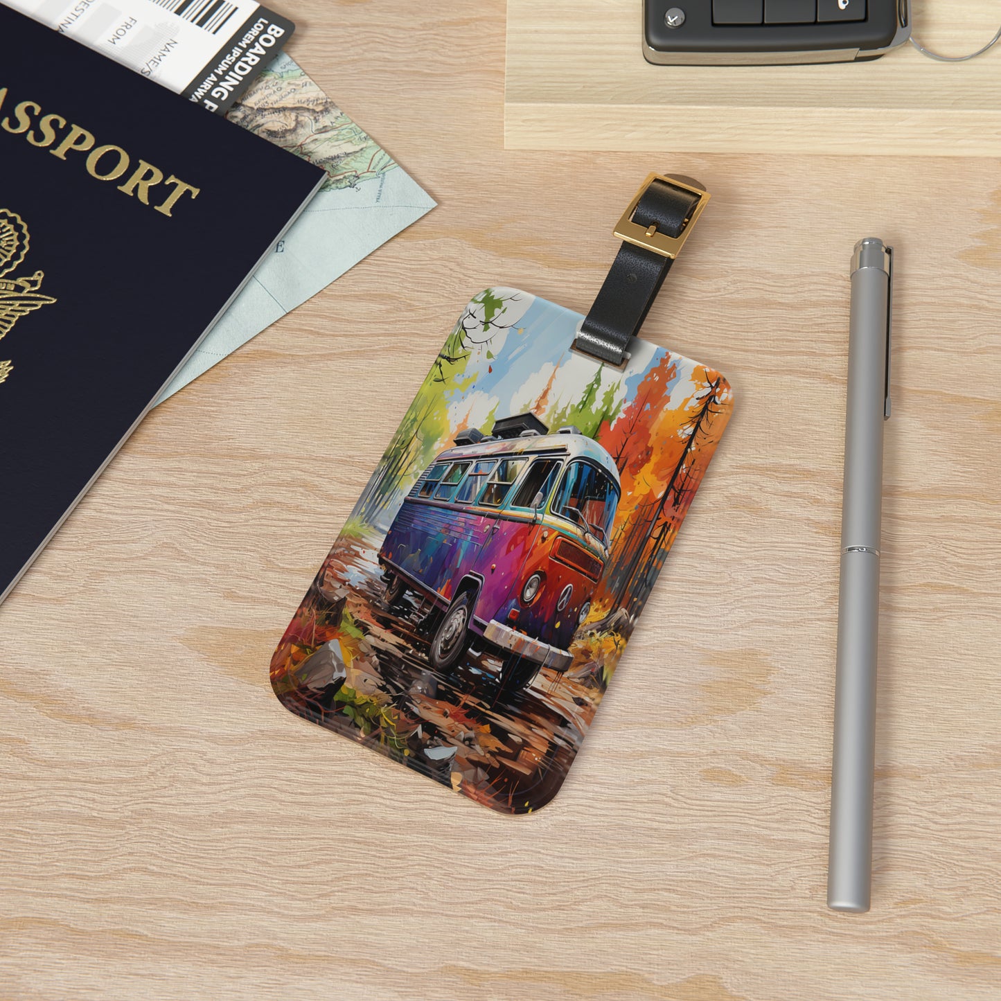 Bohemian Road Trip Luggage Tag | Artistic Journey Collection | Christmas Vacation | Luggage Tags | Travel Tags