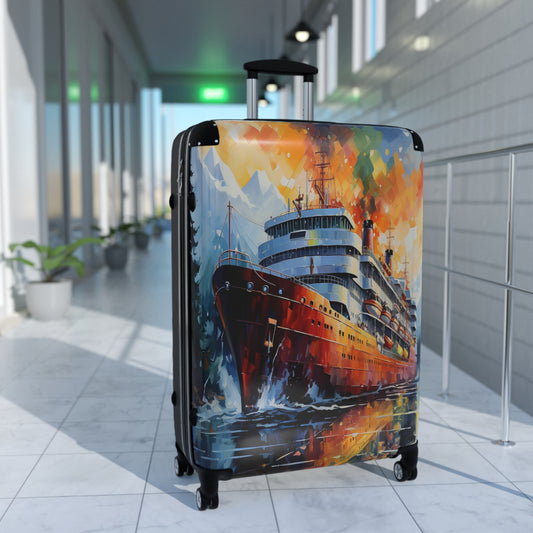 Cruise Elegance Luggage | Nautical Escape Collection | Christmas vacation | Travel Luggage | Suitcase | Cruise