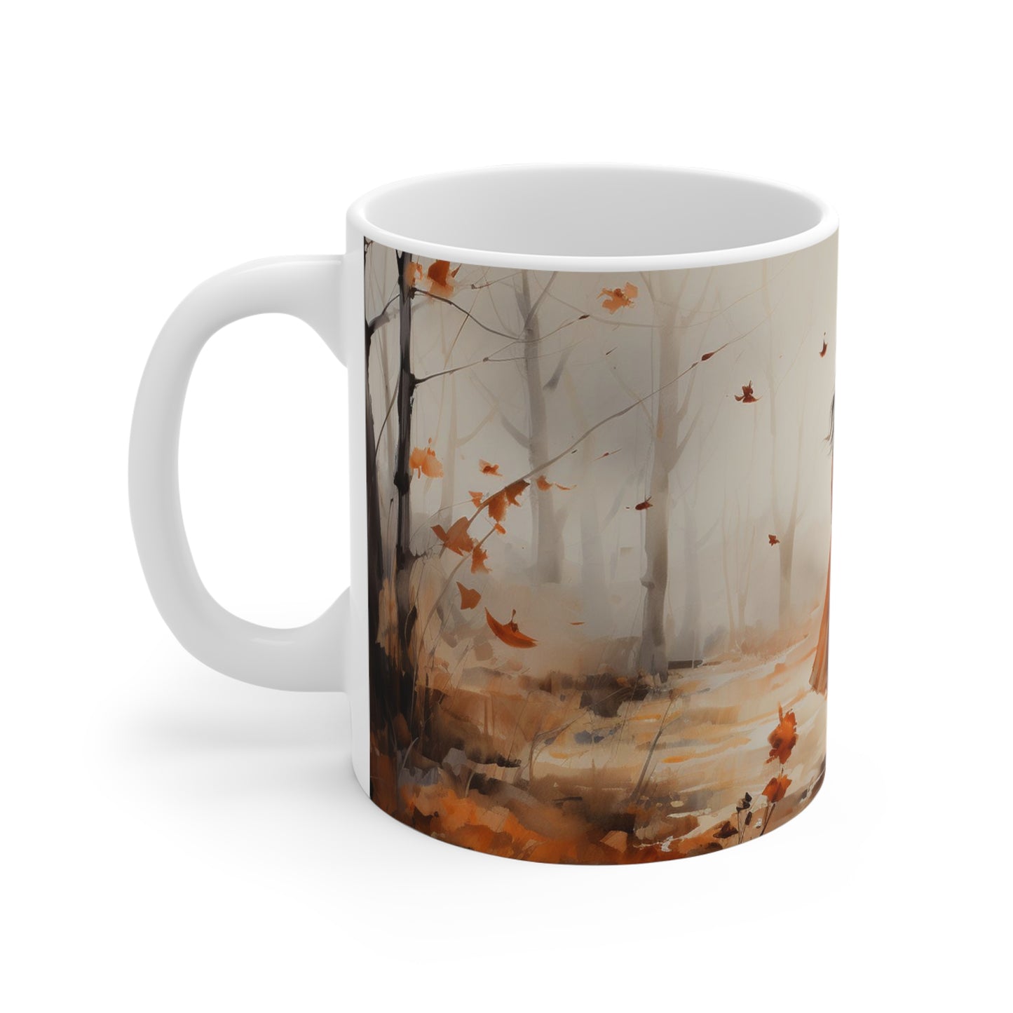 Amiche | Autumn Fall Coffee Mug | Rustic Fall Mug | Watercolor Fall Mug