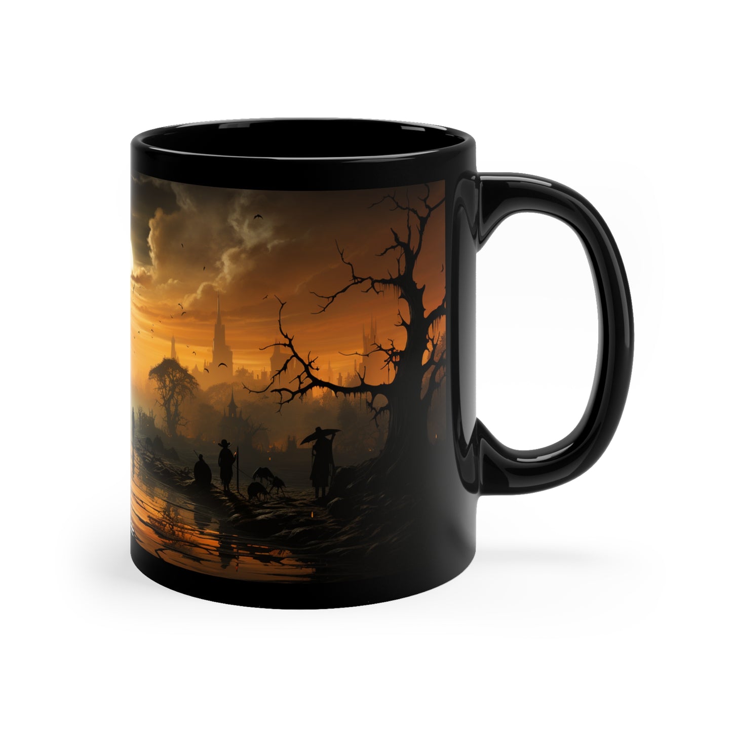 Halloween Witches #3 11oz Black Mug