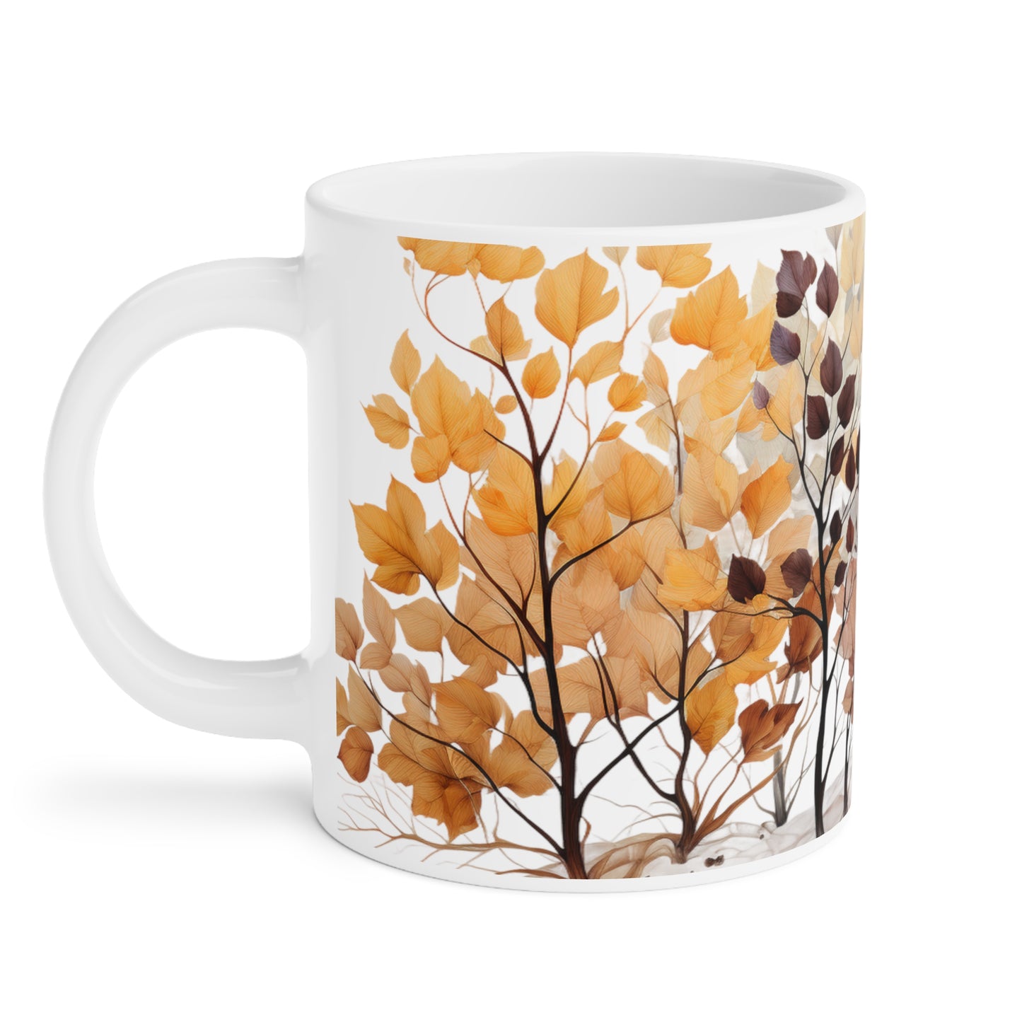 Autumn Turning | Autumn Fall Coffee Mug | Rustic Fall Mug | Watercolor Fall Mug