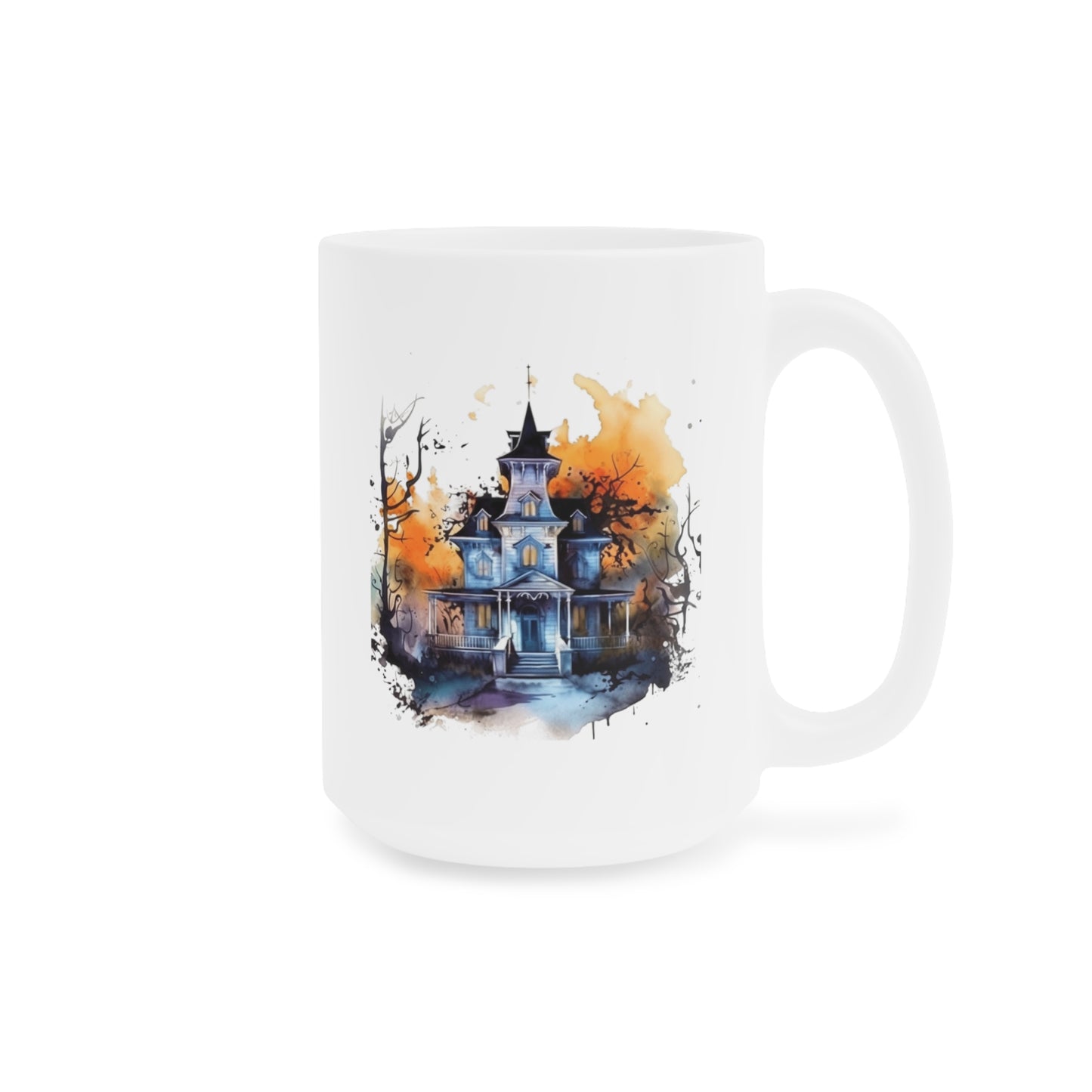 Haunted Halloween Mansion #2 Ceramic Mugs (11oz\15oz\20oz)