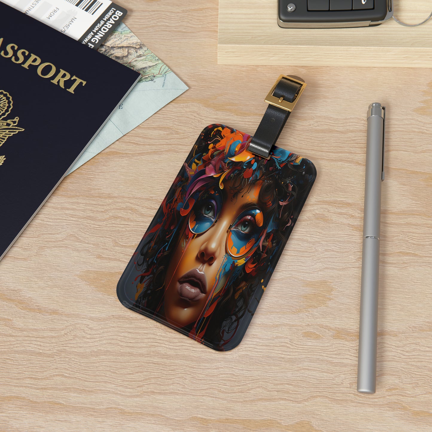 Artistic Odyssey Luggage Tag | Artistic Journey Collection | Christmas Vacation | Luggage Tags | Travel Tags