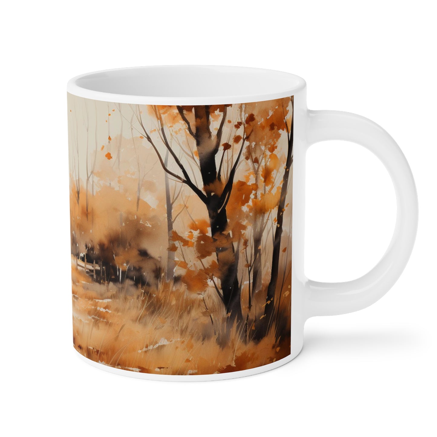 Sisters | Autumn Fall Coffee Mug | Rustic Fall Mug | Watercolor Fall Mug