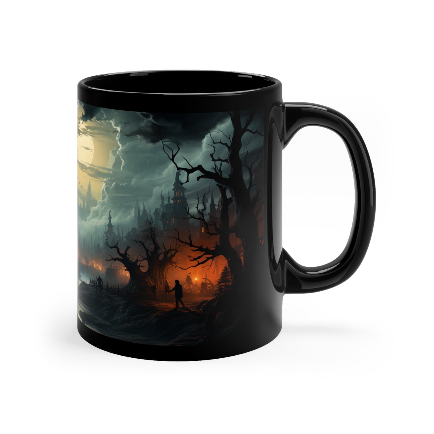 Halloween Witches #4 11oz Black Mug