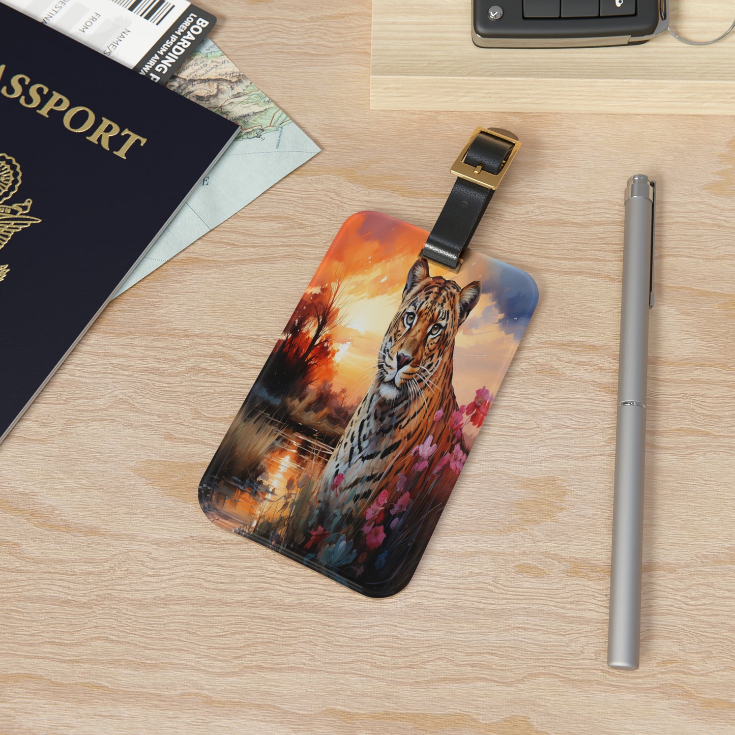 Exotic Escape Luggage Tag | Artistic Journey Collection | Christmas Vacation | Luggage Tags | Travel Tags