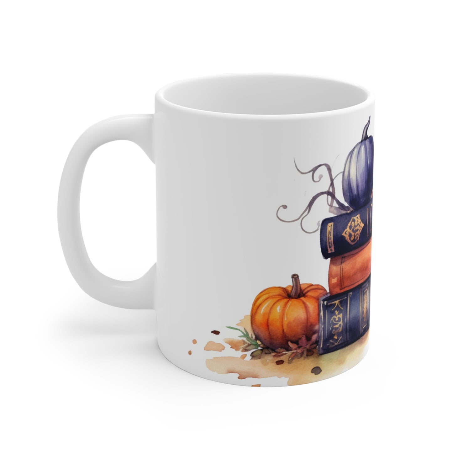 Halloween Spellbooks & Pumpkins Ceramic Mugs (11oz\15oz\20oz)