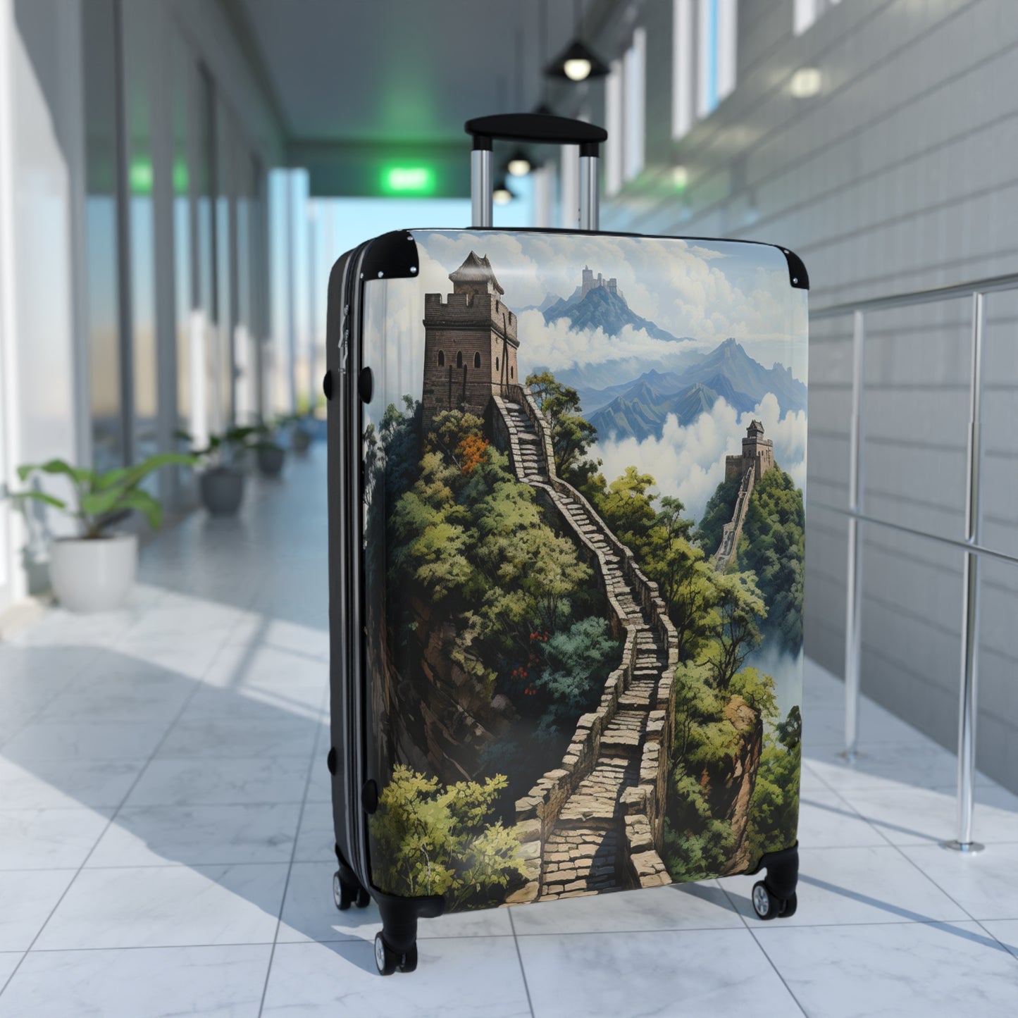 Wall of Wonders Luggage | Great Wall of China | Travel Luggage | Christmas vacation | Unique Christmas gift | Suitcase