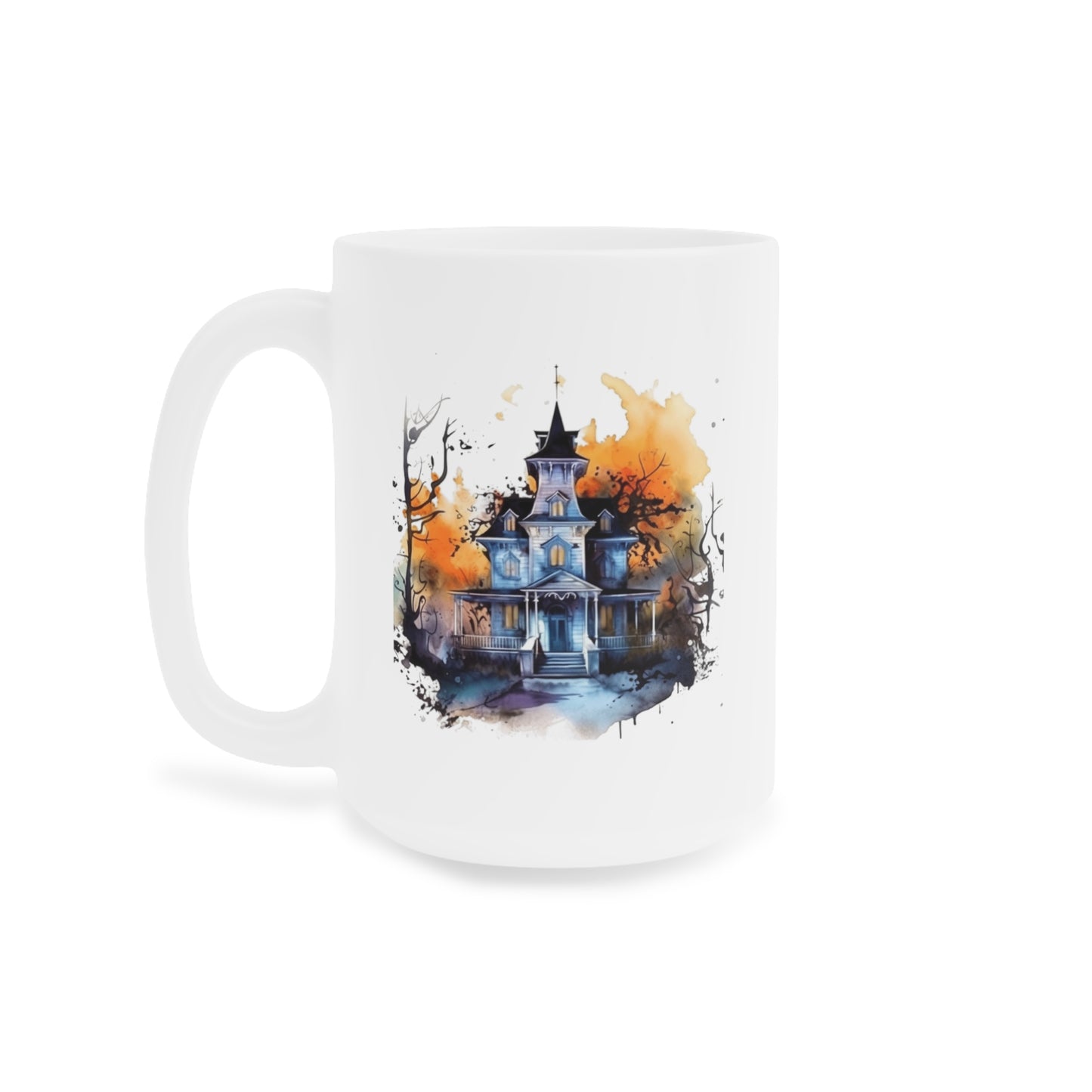 Haunted Halloween Mansion #2 Ceramic Mugs (11oz\15oz\20oz)