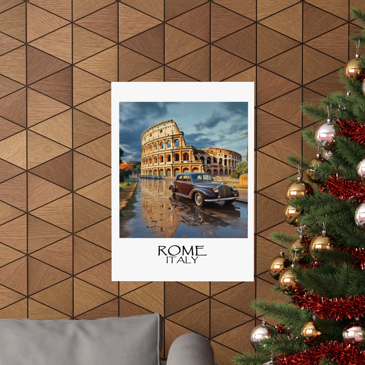 Travel unique poster | Colosseum, Rome, Italy | 1920s Art Deco Wall Art | Retro Wall Art