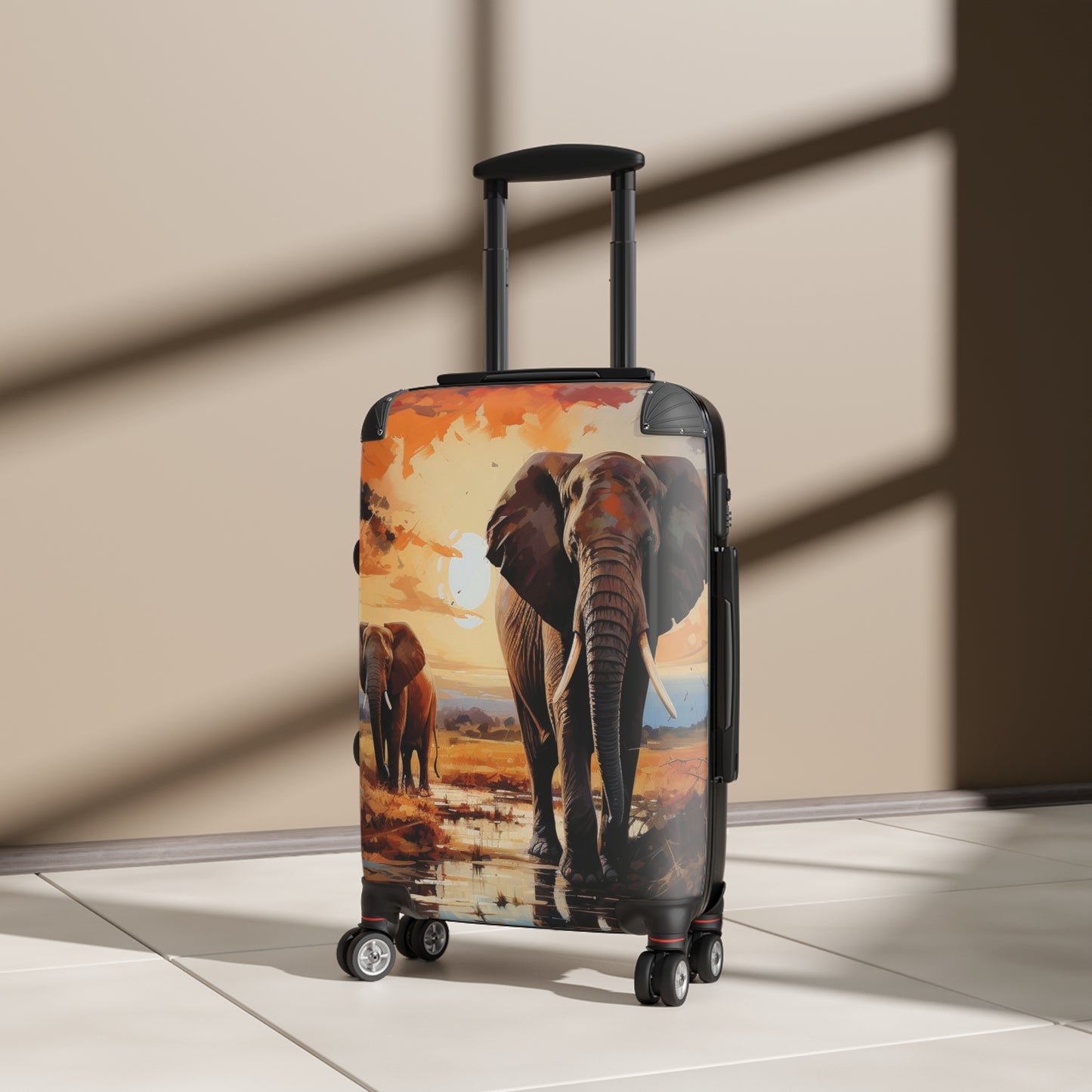 Elephant Elegance Luggage | African Safari Collection | Christmas Vacation | Travel Luggage | Suitcases