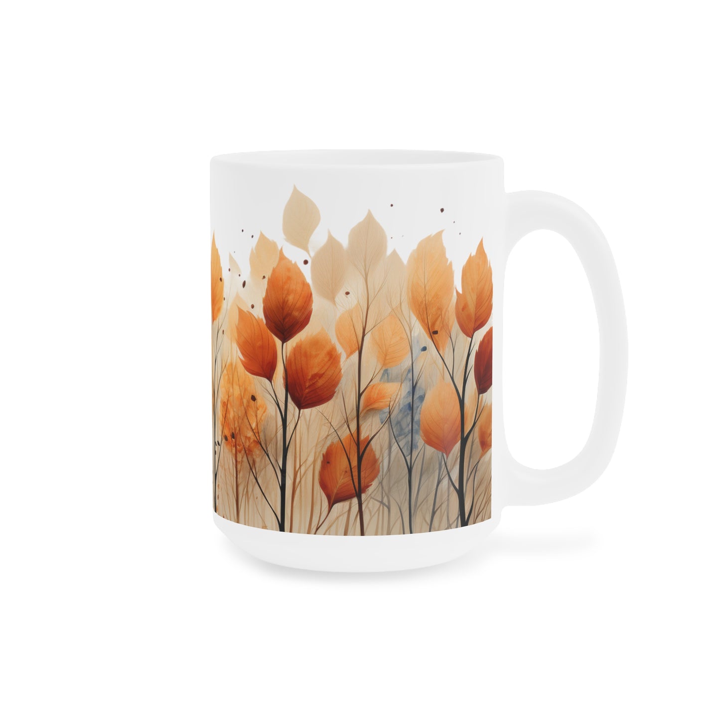 Autumn Leaves #3 | Autumn Fall Coffee Mug | Rustic Fall Mug | Watercolor Fall Mug