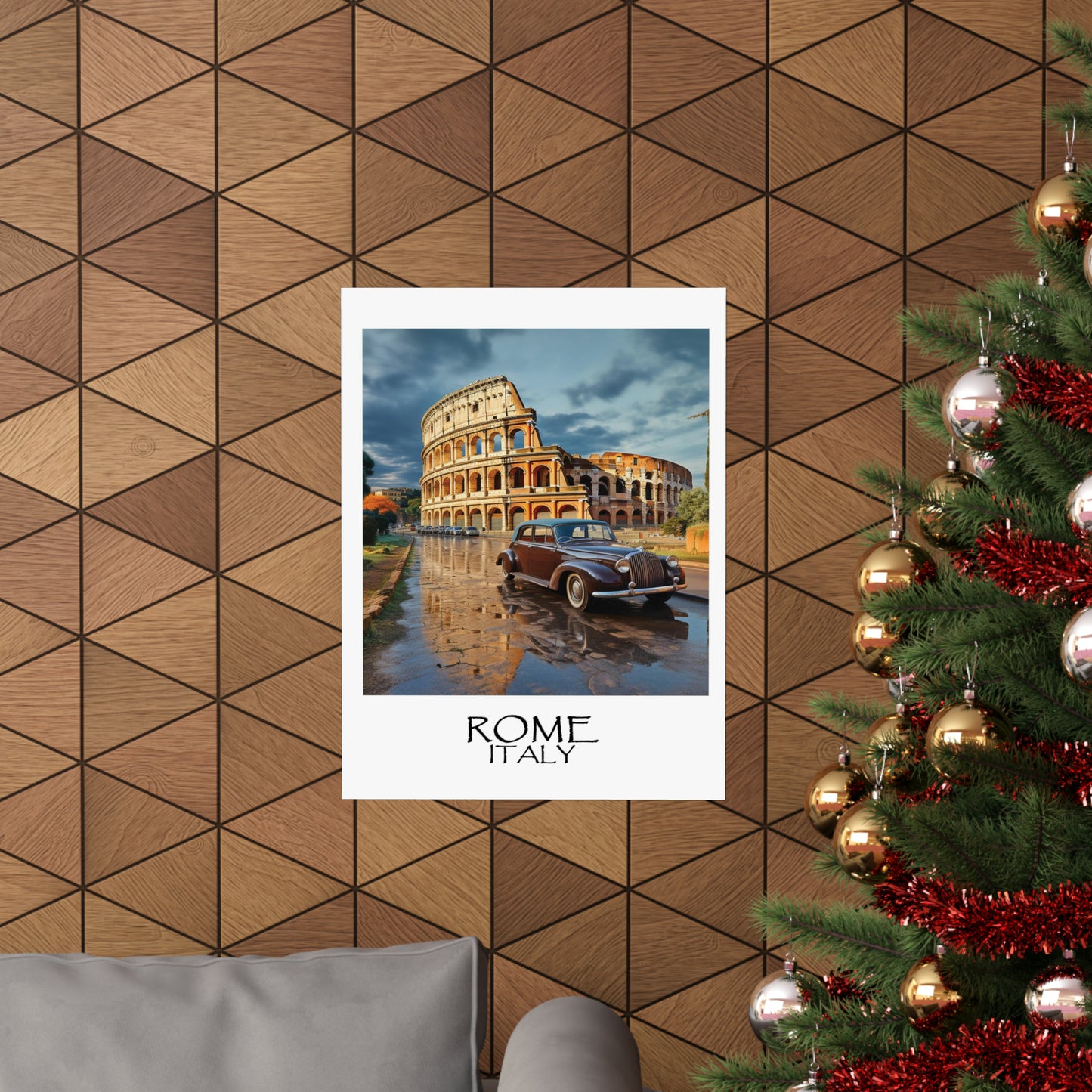 Travel unique poster | Colosseum, Rome, Italy | 1920s Art Deco Wall Art | Retro Wall Art