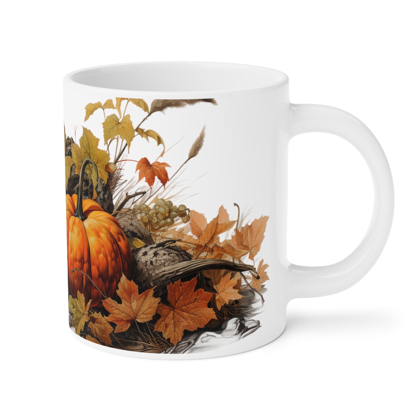 Pumpkin Harvest #2 | Autumn Fall Coffee Mug | Rustic Fall Mug | Watercolor Fall Mug