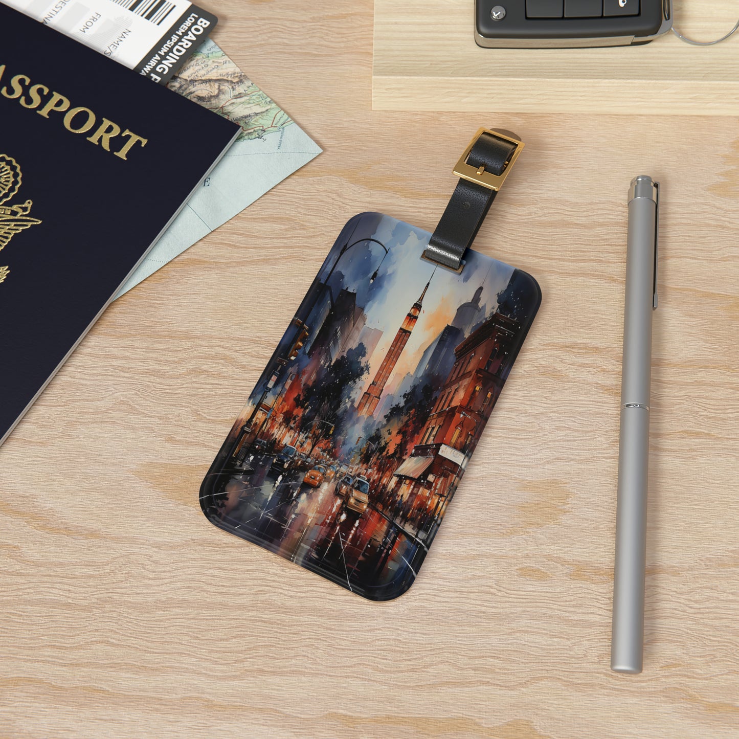 Empire State Wanderlust Luggage Tag | Artistic Journey Collection | Christmas Vacation | Luggage Tags | Travel Tags