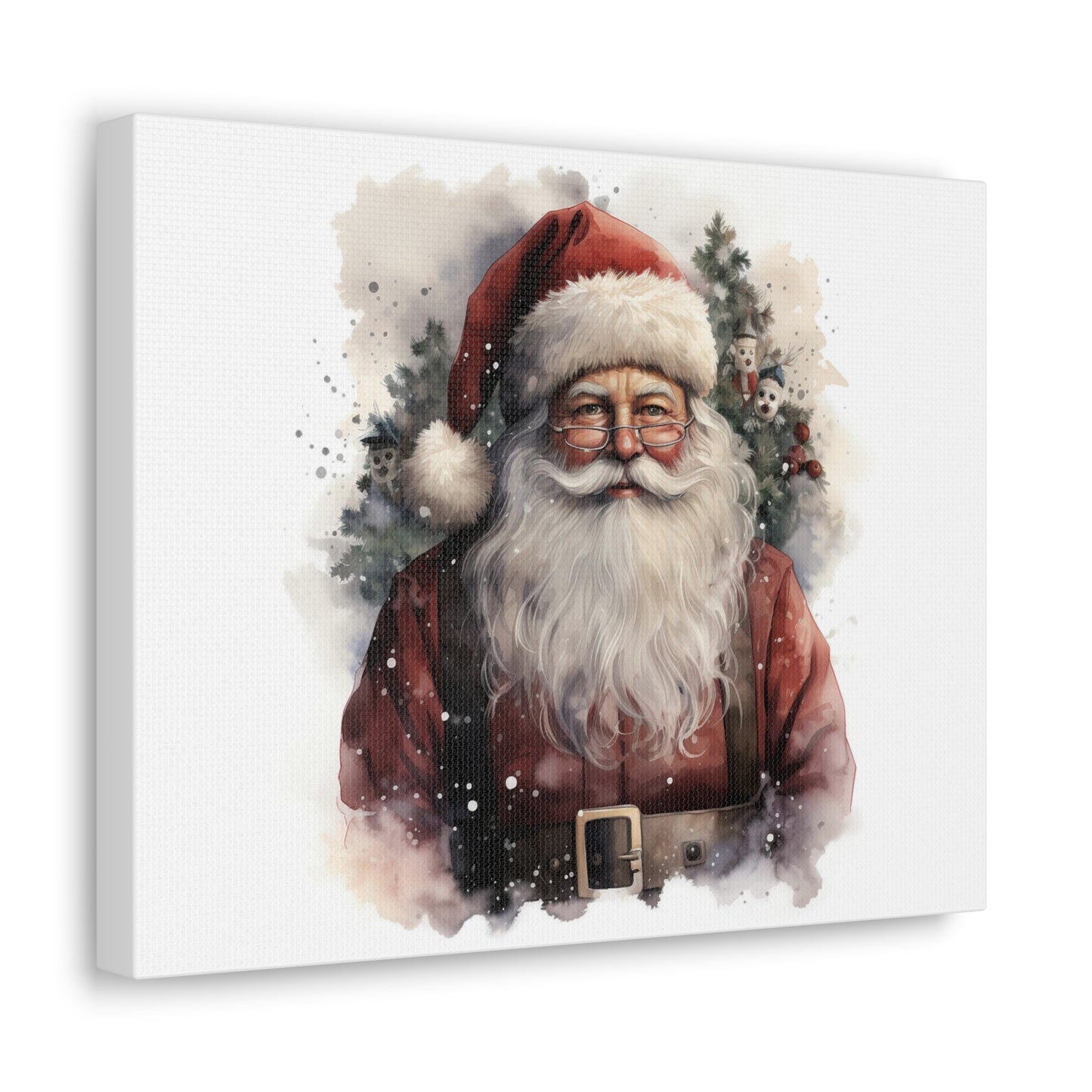 Gift Giver's Grin | Santa's Canvas Chronicles | Holiday decor | Christmas Wall Art | Retro Art | Christmas