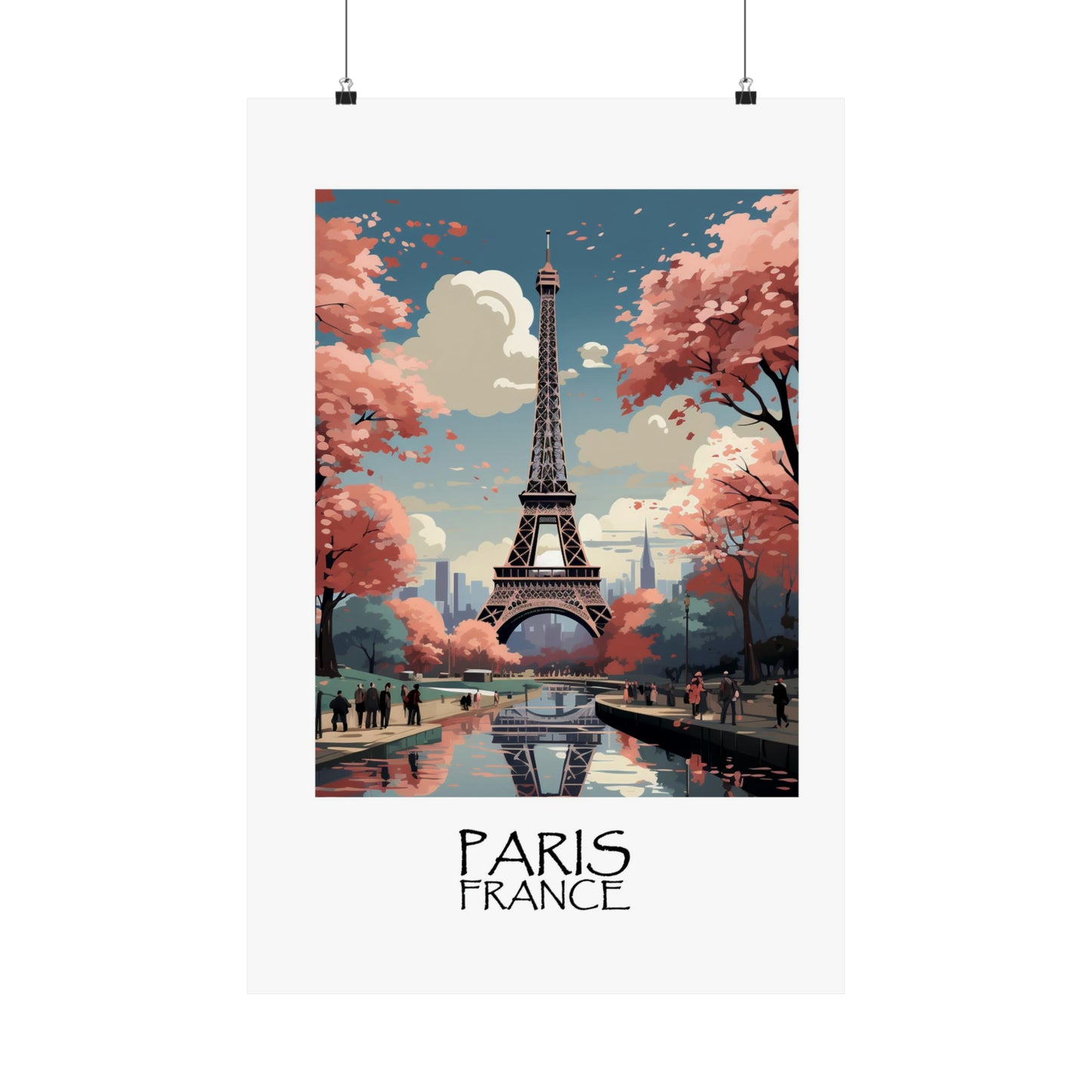 Unique Travel poster| Eiffel Elegance | Paris, France | Eiffel Tower | 1920s Art Deco Wall Art | Retro Wall Art