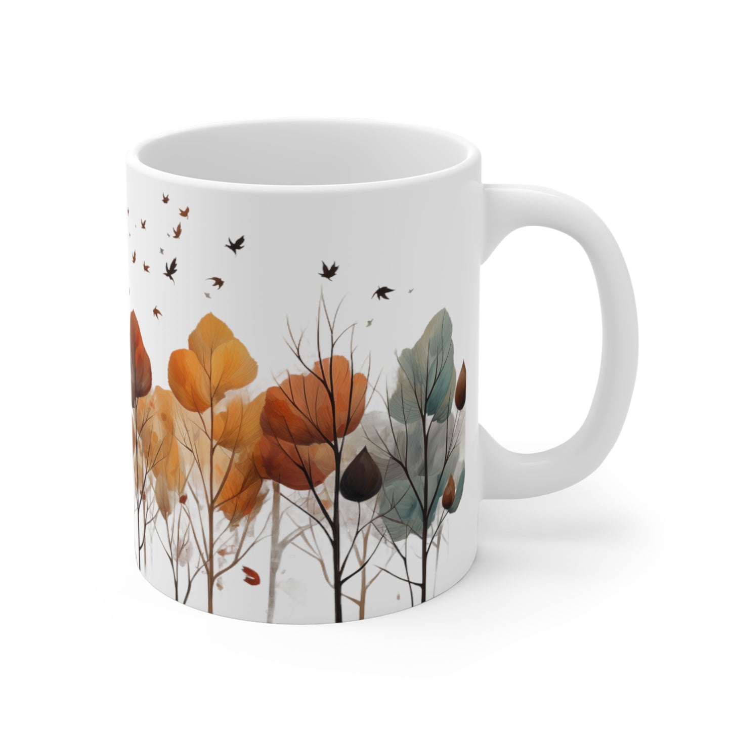 Changing Seasons | Autumn Fall Coffee Mug | Rustic Fall Mug | Watercolor Fall Mug