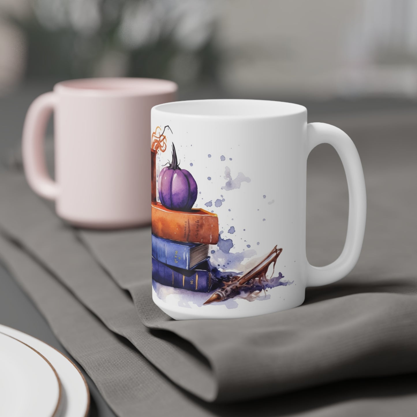 Halloween Spellbooks & Brew Ceramic Mugs (11oz\15oz\20oz)