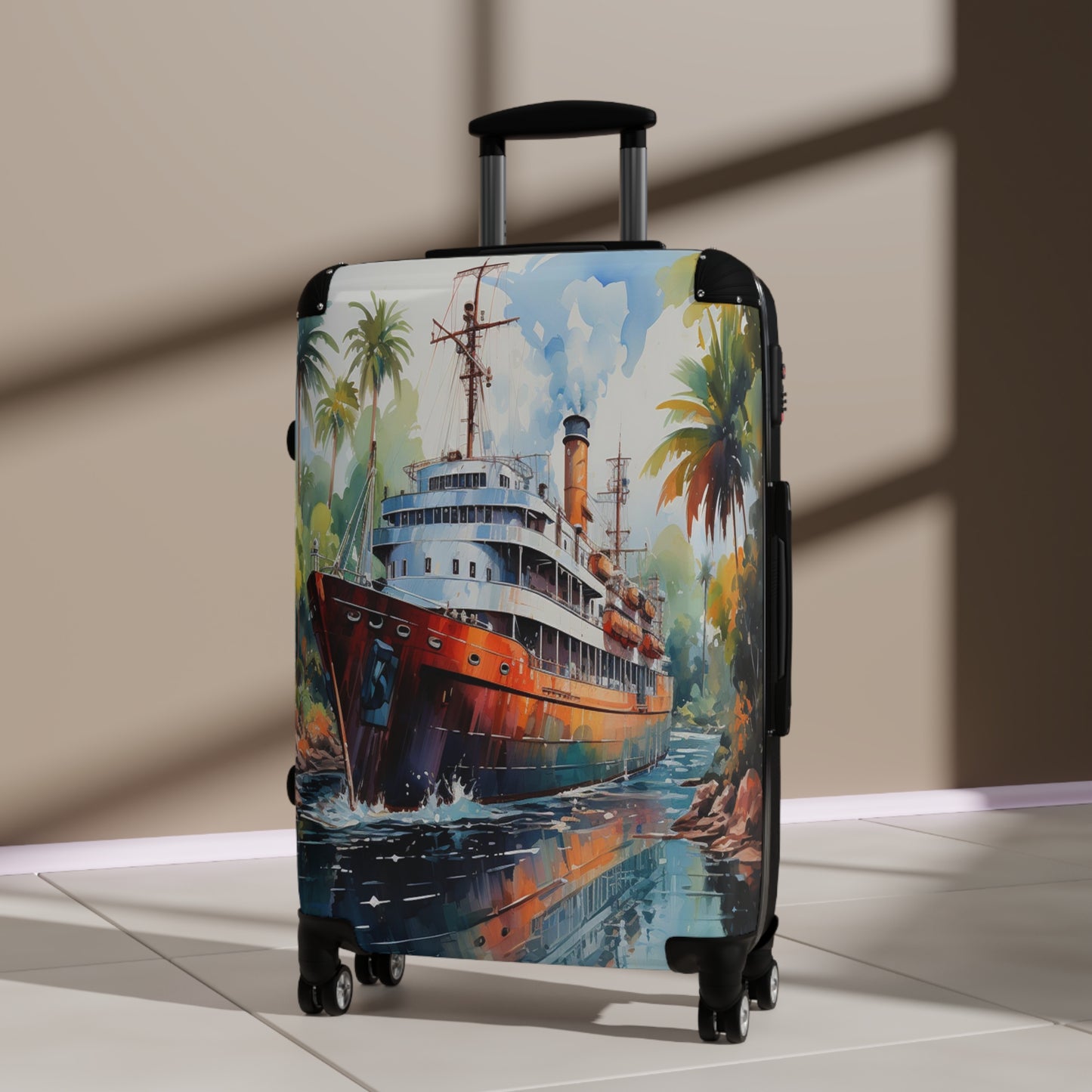 Tropical Voyage Luggage | Nautical Escape Collection | Christmas vacation | Travel Luggage | Suitcase | Cruise