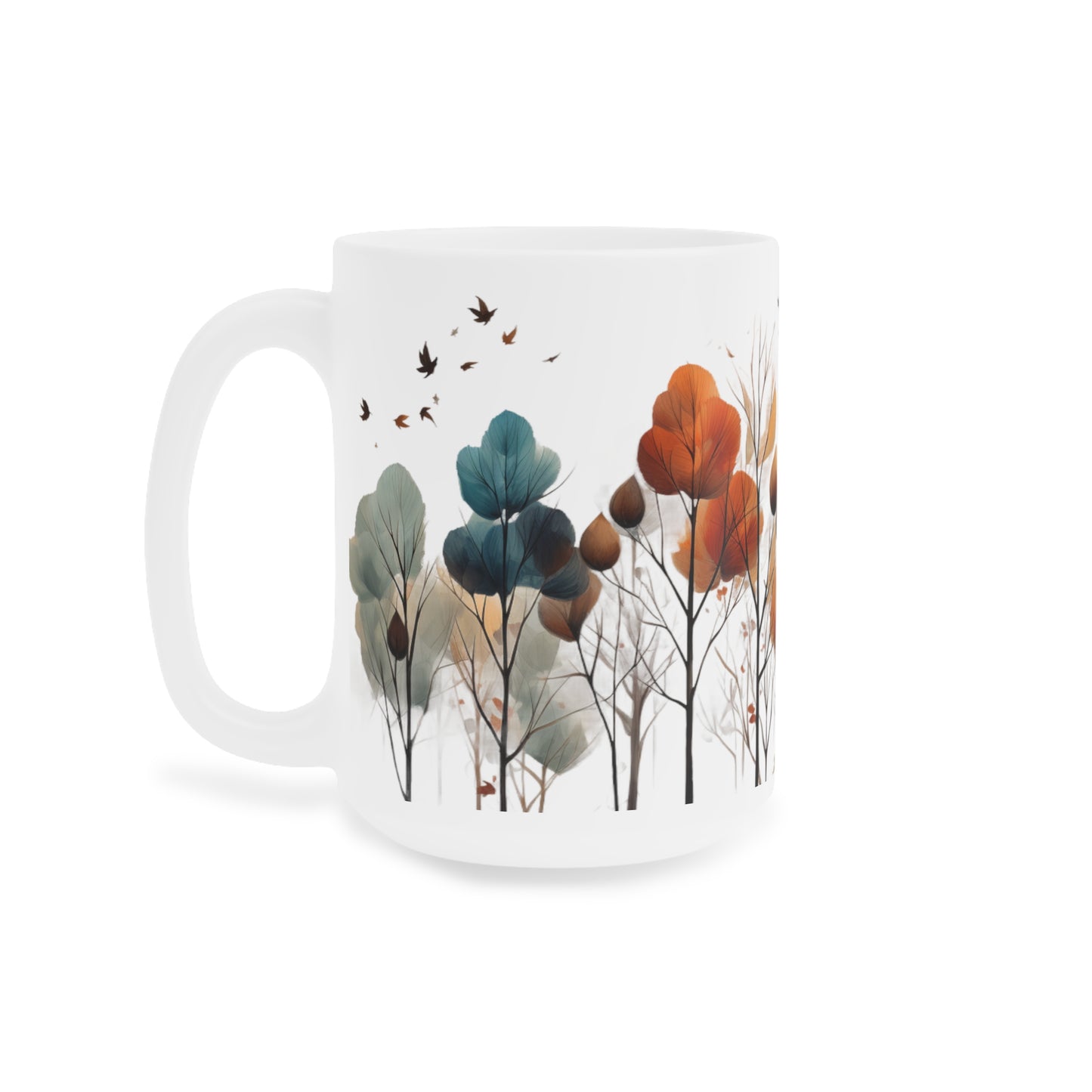 Changing Seasons | Autumn Fall Coffee Mug | Rustic Fall Mug | Watercolor Fall Mug