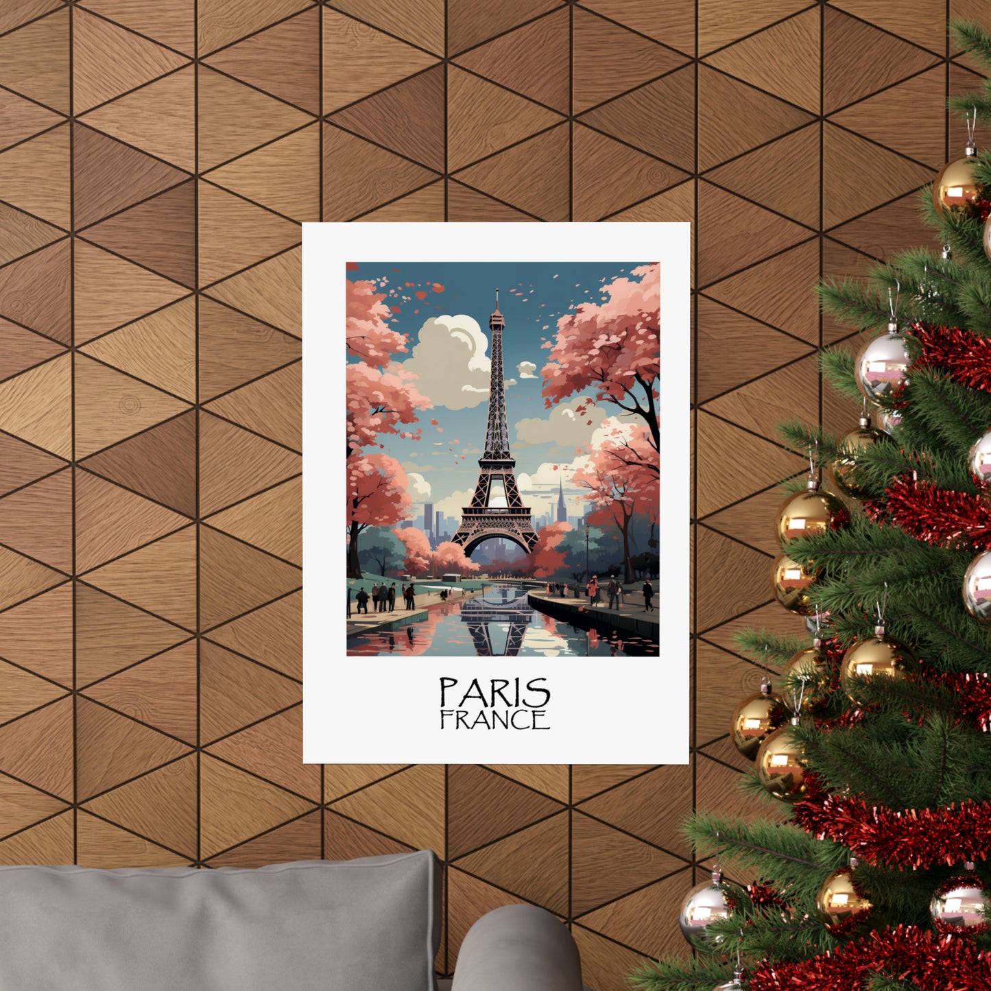 Unique Travel poster| Eiffel Elegance | Paris, France | Eiffel Tower | 1920s Art Deco Wall Art | Retro Wall Art