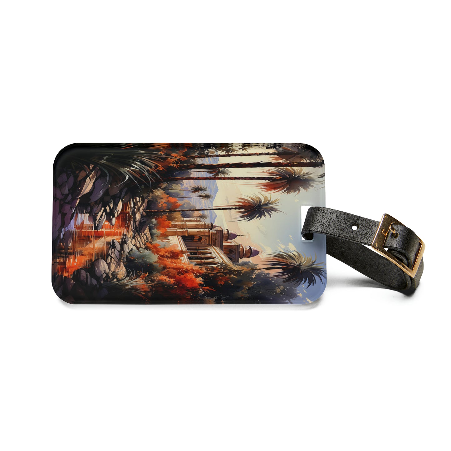 Egyptian Oasis Luggage Tag | Artistic Journey Collection | Christmas Vacation | Luggage Tags | Travel Tags