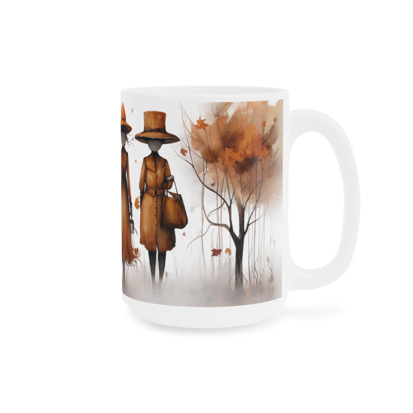 Autumn Friends | Autumn Fall Coffee Mug | Rustic Fall Mug | Watercolor Fall Mug