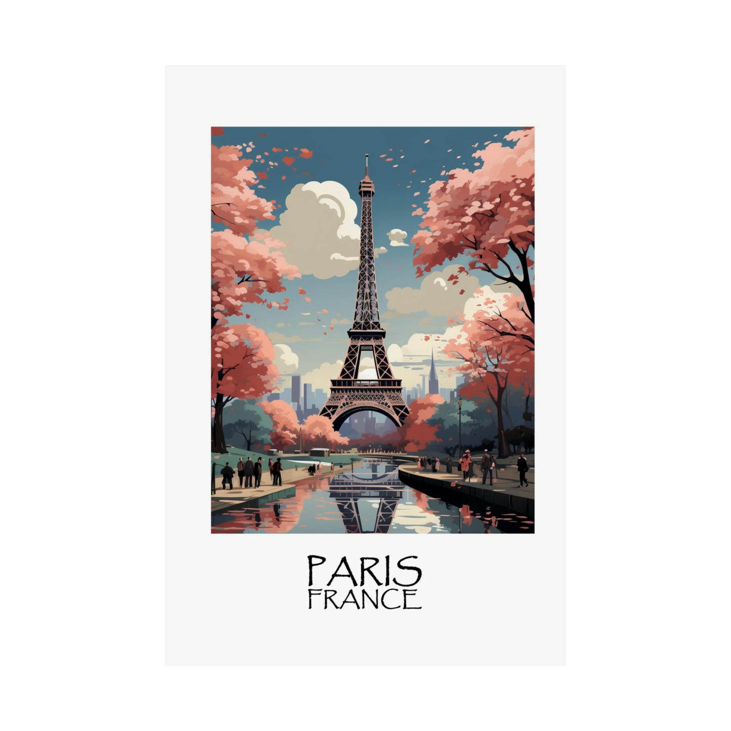 Unique Travel poster| Eiffel Elegance | Paris, France | Eiffel Tower | 1920s Art Deco Wall Art | Retro Wall Art