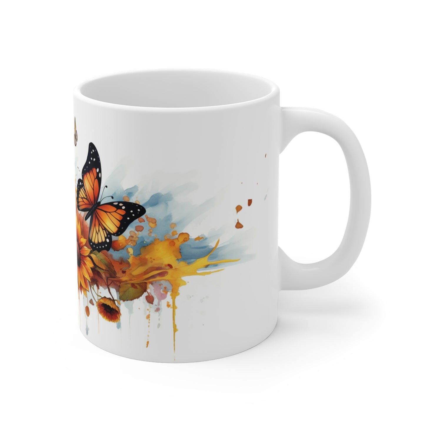 Sunflowers & Butterflies Ceramic Mugs (11oz\15oz\20oz)