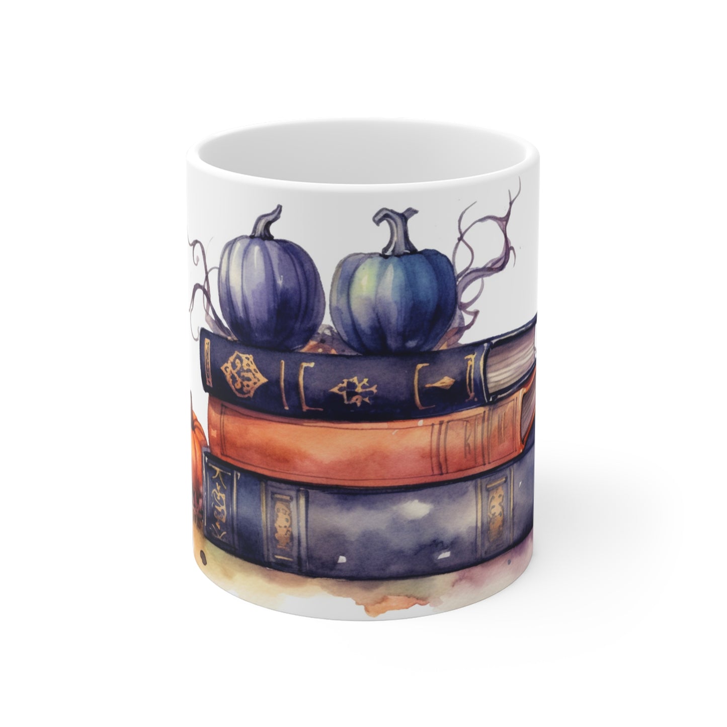 Halloween Spellbooks & Pumpkins Ceramic Mugs (11oz\15oz\20oz)