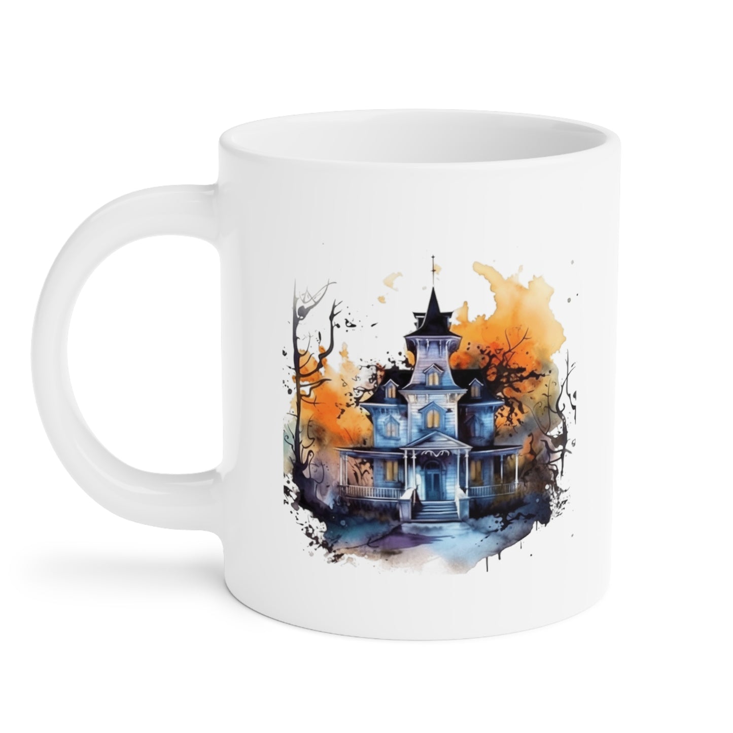 Haunted Halloween Mansion #2 Ceramic Mugs (11oz\15oz\20oz)