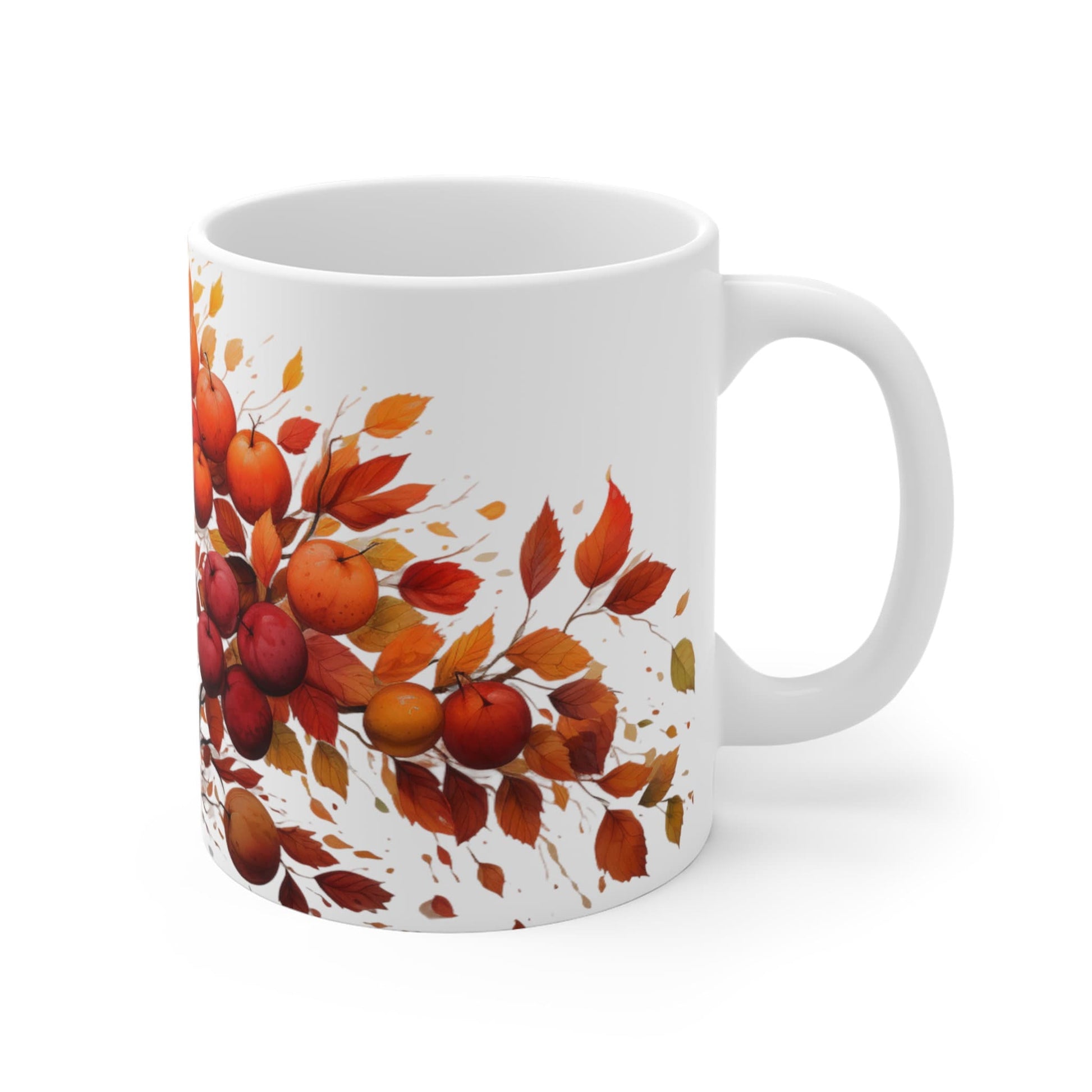 Autumn Apple Trees | Autumn Fall Coffee Mug | Rustic Fall Mug | Watercolor Fall Mug