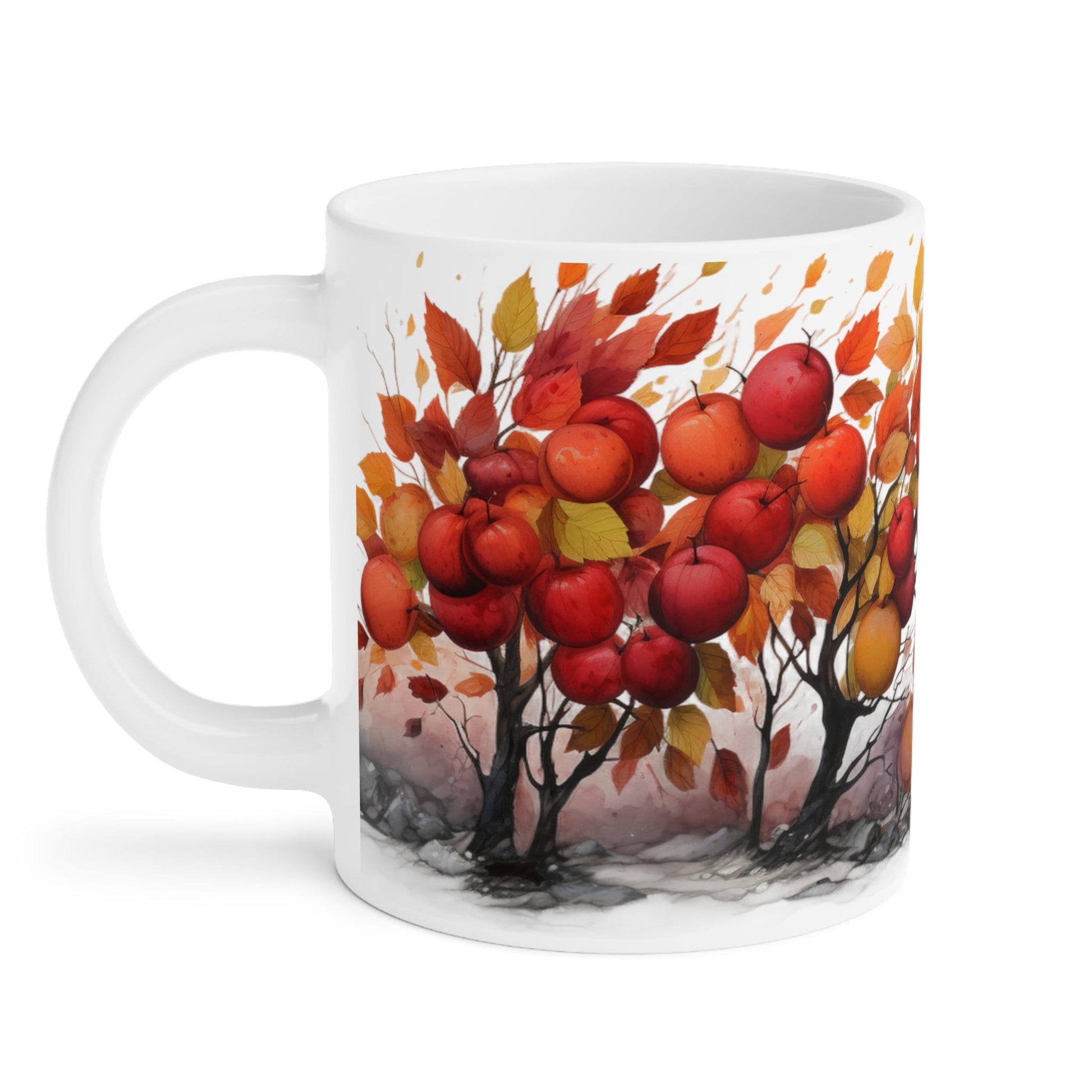 Autumn Apple Trees | Autumn Fall Coffee Mug | Rustic Fall Mug | Watercolor Fall Mug